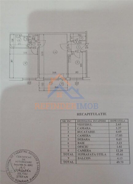 Titan Apartament de vanzare cu 2 camere, zona Titan - Parc IOR
